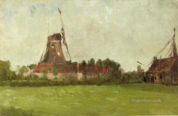 Holland Impressionist landscape John Henry Twachtman Oil Paintings